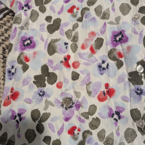 Frank & Oak Flutter Blouse With Floral Pattern - Picture 4 of 13